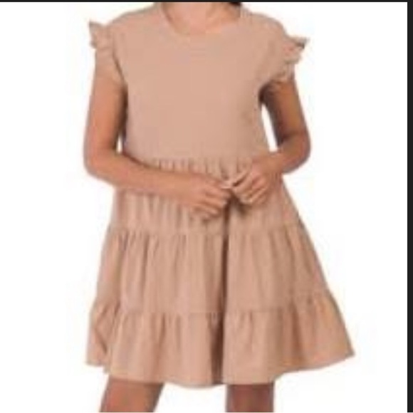 Adyson Parker Tiered Ruffle Linen Dress - Picture 1 of 4
